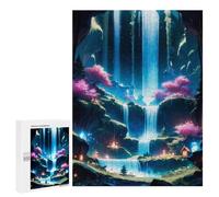 Puzzle pour Adultes 500 PCS Serenity Cascade Puzzles pour Adolescents Jeux De Société Difficile Difficile Est Idéal comme Cadeau 500 PCS