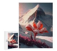 Puzzle pour Adultes 500 PCS Snowy Mountain Puzzle pour Adultes, Jeu De Réflexion, Décoration Murale, Idéal comme Cadeau 500 PCS