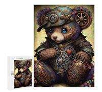 Puzzle pour Adultes 500 PCS Steampunk Panda Art Print Puzzles pour Adolescents Découpe De Précision pour Anniversaire, Noël Jouet Jeu Intellectuel 500 PCS