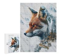 Puzzle pour Adultes 500 PCS The Foxs Mystic Domain Puzzles pour Adolescents Jeu Manuel Décoration Intérieure Jeu Stimulant Cadeaux 500 PCS