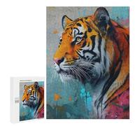 Puzzle pour Adultes 500 PCS The Royal Tiger Puzzles pour Adolescents Jeu Manuel Décoration Intérieure Jeu Stimulant Cadeaux 500 PCS