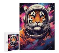 Puzzle pour Adultes 500 PCS Tiger Astronaut Space Suit-7 Puzzles pour Adolescents Découpe De Précision pour Anniversaire, Noël Jouet Jeu Intellectuel 500 PCS