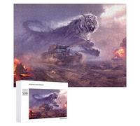 Puzzle pour Adultes 500 PCS Titanic Battle Tiger Vs. Tanks Puzzles pour Adolescents, Jouet, Décoration Murale, Motif À Assembler, Interaction Parent-Enfant 500 PCS