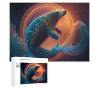 Puzzle pour Adultes 500 PCS Whale in Cosmic Swirl -1 Casse-tête pour Adolescents, Jeu De Réflexion, Course De Vitesse, Cadeaux d'anniversaire Et Originaux 500 PCS