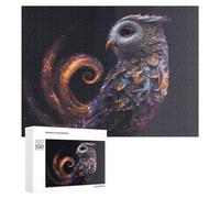 Puzzle pour Adultes 500 PCS Whimsical Owl Artwork -1 Puzzle pour Adultes, Jeu De Réflexion, Cadeau pour Femmes, Activités Amusantes À La Maison, 500 PCS