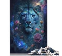 Puzzle pour Adultes 500 pièces Animaux Galaxie Hippocampe Puzzle pour Adultes Planche en Bois Décoration intérieure 500 pièces (52x38cm)