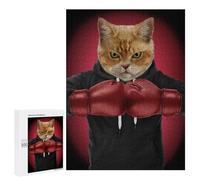 Puzzle pour adultes 500 pièces Boxer Cat Puzzle pour adolescents Jeu d'ingéniosité analyse et logique 500 pièces