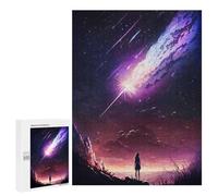 Puzzle pour adultes 500 pièces Galaxy Meteor Sunset Puzzle pour Adultes Jouet Décoration Murale Défi Difficile Anniversaire et Noël 500 PCS