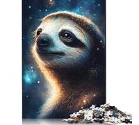 Puzzle pour Adultes 500 pièces Galaxy Sloth Puzzles pour Adultes Puzzle pour Adolescents Jeu de Puzzle Jouet Cadeau 500 pièces (52x38cm)