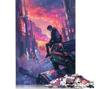 Puzzle pour Adultes 500 pièces Le Lion dans l'univers Puzzle en Bois pour Adultes, Jouet de Divertissement Familial 500 pièces (52 x 38 cm)