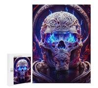 Puzzle pour adultes 500 pièces Œuvre d'art Crâne Flamant - 6 énigmes pour les adolescents Jeux de relaxation Analyse et Logique Cadeaux de Noël et d'anniversaire 500 pièces