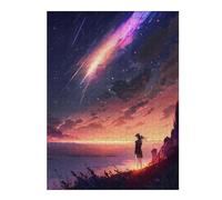 Puzzle pour Adultes 52x38cm/1000pcs Anime Twilight Stargazing Casse-tête pour Adolescents Jeu De Réflexion Analyse Et Logique Jeu Stimulant Cadeaux 52x38cm/1000pcs