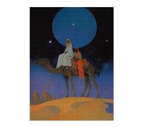 Puzzle pour Adultes 52x38cm/1000pcs Camel Journey Under The Moon Puzzle pour Adultes, Jeu De Réflexion, Découpe De Précision, Idéal comme Cadeau pour Toute La Famille 52x38cm/1000pcs