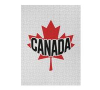 Puzzle pour Adultes 52x38cm/1000pcs Canada Maple Leaf Logo Puzzles pour Adultes Jouets Anti-Stress Analyse Et Logique Cadeaux Uniques pour Anniversaire Et Noël 52x38cm/1000pcs
