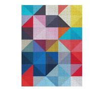 Puzzle pour Adultes 52x38cm/1000pcs Colored Triangles C Puzzles pour Adultes, Jeux De Société, Décoration Murale, Difficile Et Stimulant 52x38cm/1000pcs