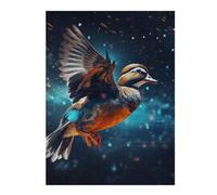 Puzzle pour Adultes 52x38cm/1000pcs Colorful Flying Duck Artwork Puzzle pour Adultes, Jeu De Réflexion, Découpe De Précision, Idéal comme Cadeau pour Toute La Famille 52x38cm/1000pcs