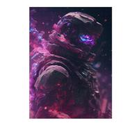 Puzzle pour Adultes 52x38cm/1000pcs Cosmic Astronaut Portrait-6 Puzzle pour Adultes Jeux Relaxants Améliore La Mémoire Cadeaux Uniques pour Un Anniversaire Et Noël 52x38cm/1000pcs