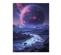 Puzzle pour Adultes 52x38cm/1000pcs Crystal Planet Stellar Casse-tête pour Adolescents Jeu De Réflexion Analyse Et Logique Jeu Stimulant Cadeaux 52x38cm/1000pcs