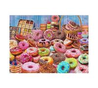 Puzzle pour Adultes 52x38cm/1000pcs Delicious Assorted Donuts Collection Puzzle Adulte, Jouet, Décoration Murale, Anti-Stress, Cadeau d'anniversaire Et Cadeau Unique 52x38cm/1000pcs