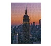 Puzzle pour Adultes 52x38cm/1000pcs Empire State Building Puzzles pour Adultes, Jeu De Réflexion, Cadeau d'anniversaire, Cadeaux Uniques 52x38cm/1000pcs