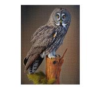 Puzzle pour Adultes 52x38cm/1000pcs Great Gray Owl Puzzle Jeux De Détente Décoration Intérieure Cadeaux Uniques pour Anniversaire Et Noël 52x38cm/1000pcs
