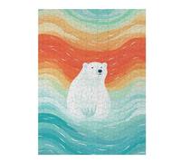 Puzzle pour Adultes 52x38cm/1000pcs Lost Polar Bear Puzzle Jeux De Détente Décoration Intérieure Cadeaux Uniques pour Anniversaire Et Noël 52x38cm/1000pcs