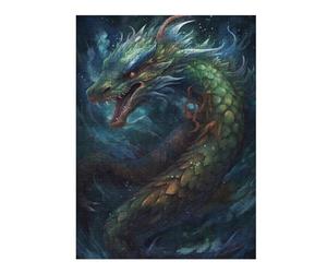 Puzzle pour Adultes 52x38cm/1000pcs Oceanic Serpent Majesty Puzzles pour Adultes - Décoration Murale - Découpe De Précision - Interaction Parent-Enfant 52x38cm/1000pcs