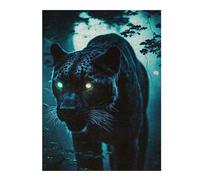 Puzzle pour Adultes 52x38cm/1000pcs Panther in The Dark Forest Puzzles pour Adultes, Jeu De Réflexion, Cadeau d'anniversaire, Cadeaux Uniques 52x38cm/1000pcs