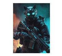 Puzzle pour Adultes 52x38cm/1000pcs Panthers Soldier Puzzle pour Adultes Jeux Relaxants Assemblage De Motifs Cadeaux Uniques pour Anniversaire Et Noël 52x38cm/1000pcs