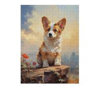 Puzzle pour Adultes 52x38cm/1000pcs Pembroke Welsh Corgi Casse-tête pour Adolescents, Jeu De Réflexion, Course De Vitesse Manuelle, Cadeaux Uniques d'anniversaire Et De Noël 52x38cm/1000pcs
