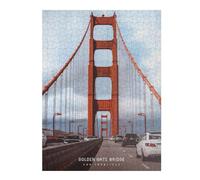 Puzzle pour Adultes 52x38cm/1000pcs Pièces Puzzle Golden Gate Bridge Artwork Puzzle pour Adultes Jeux Relaxants Cadeaux pour Femmes, Amis Et Famille 52x38cm/1000pcs
