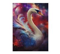Puzzle pour Adultes 52x38cm/1000pcs Pièces Puzzle Magical Swan Artwork Puzzle pour Adultes Jeux Relaxants Cadeaux pour Femmes, Amis Et Famille 52x38cm/1000pcs