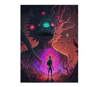 Puzzle pour Adultes 52x38cm/1000pcs Pièces Puzzle Monster Encounter in Dark Forest Puzzle pour Adultes Jeux Relaxants Cadeaux pour Femmes, Amis Et Famille 52x38cm/1000pcs