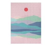 Puzzle pour Adultes 52x38cm/1000pcs Simple Landscape 2 Puzzles pour Adultes, Jeux De Société, Décoration Murale, Difficile Et Stimulant 52x38cm/1000pcs