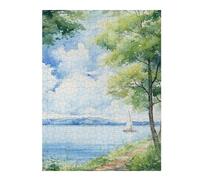 Puzzle pour Adultes 52x38cm/1000pcs Twilight Sail Casse-tête pour Adolescents, Jeu De Réflexion, Course De Vitesse Manuelle, Cadeaux Uniques d'anniversaire Et De Noël 52x38cm/1000pcs