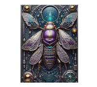 Puzzle pour Adultes 52x38cm/1000pcsEthereal Steampunk Cicada Casse-tête pour Adolescents, Jeu De Réflexion, Course De Vitesse Manuelle, Cadeaux Uniques d'anniversaire Et De Noël 52x38cm/1000pcs