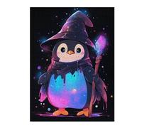 Puzzle pour Adultes 52x38cm/1000pcsPenguin Wizard Casse-tête pour Adolescents, Jeu De Réflexion, Course De Vitesse Manuelle, Cadeaux Uniques d'anniversaire Et De Noël 52x38cm/1000pcs