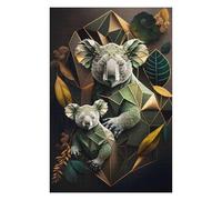Puzzle pour Adultes 75x50cm/1000pcs Abstract 2 Koalas Puzzle pour Adultes Jeux Relaxants Assemblage De Motifs Cadeaux Uniques pour Anniversaire Et Noël 75x50cm/1000pcs