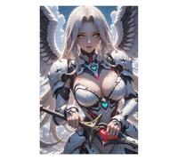 Puzzle pour Adultes 75x50cm/1000pcs Anime Angel Warrior with Sword Jeu Manuel pour Adultes Décoration Idéale Interaction Parent-Enfant 75x50cm/1000pcs