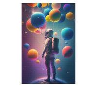 Puzzle pour Adultes 75x50cm/1000pcs Astronaut Floating with Balloons -1 Puzzles pour Adolescents : Jouets Anti-Stress, Amusants Et Humoristiques, Difficiles Et Stimulants 75x50cm/1000pcs