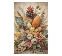 Puzzle pour Adultes 75x50cm/1000pcs Autumnal Still Life with Pineapple Puzzle pour Adultes Jeu Manuel Décoration Murale Interaction Parent-Enfant 75x50cm/1000pcs