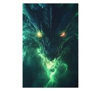 Puzzle pour Adultes 75x50cm/1000pcs Black Shadow Dragons Power Puzzle Jeux Amusants Décoration Murale Cadeaux Uniques pour Anniversaire Et Noël 75x50cm/1000pcs