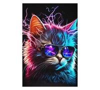 Puzzle pour Adultes 75x50cm/1000pcs Cat Style Casse-tête pour Adolescents, Jeu De Réflexion, Course De Vitesse Manuelle, Cadeaux Uniques d'anniversaire Et De Noël 75x50cm/1000pcs