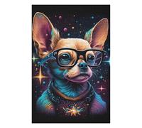 Puzzle pour Adultes 75x50cm/1000pcs Cosmic Canine Explorer Puzzle pour Adultes Jeu Pratique D'analyse Et De Logique Difficile Et Stimulant 75x50cm/1000pcs