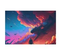 Puzzle pour Adultes 75x50cm/1000pcs Dystopian Skies A Warrior's Dawn Puzzles pour Adolescents Jeux Familiaux Analyse Et Logique Interaction Parent-Enfant 75x50cm/1000pcs