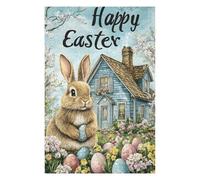 Puzzle pour Adultes 75x50cm/1000pcs Easter Bunny in Garden Puzzles pour Adultes - Jouets Anti-Stress - Découpe De Précision - Cadeaux Uniques pour Anniversaire Et Noël 75x50cm/1000pcs