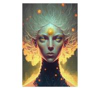 Puzzle pour Adultes 75x50cm/1000pcs Enchanted Mystic Portrait -2 Puzzle Jeux De Détente Décoration Intérieure Cadeaux Uniques pour Anniversaire Et Noël 75x50cm/1000pcs