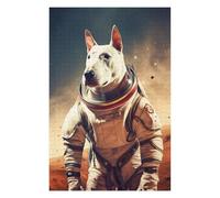Puzzle pour Adultes 75x50cm/1000pcs English Bull Terrier Mars Casse-tête pour Adolescents, Jeu De Réflexion, Course De Vitesse Manuelle, Cadeaux Uniques d'anniversaire Et De Noël 75x50cm/1000pcs