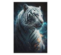 Puzzle pour Adultes 75x50cm/1000pcs Galactic White Tiger -2 Puzzle pour Adultes Jeu Pratique D'analyse Et De Logique Difficile Et Stimulant 75x50cm/1000pcs