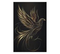 Puzzle pour Adultes 75x50cm/1000pcs Golden Winged Eagle Puzzle pour Adultes Jeux De Détente pour S'amuser en Famille Interaction Parent-Enfant 75x50cm/1000pcs